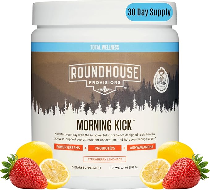 Roundhouse Provisions Morning Kick Greens Powder – 30 Servings